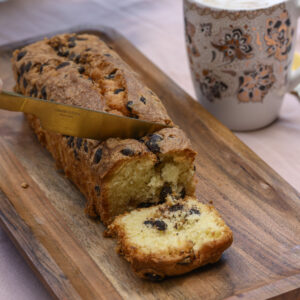 Budin mediano vainilla con chips