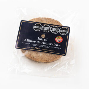 Alfajor de almendra con dulce de leche (6 unidades)